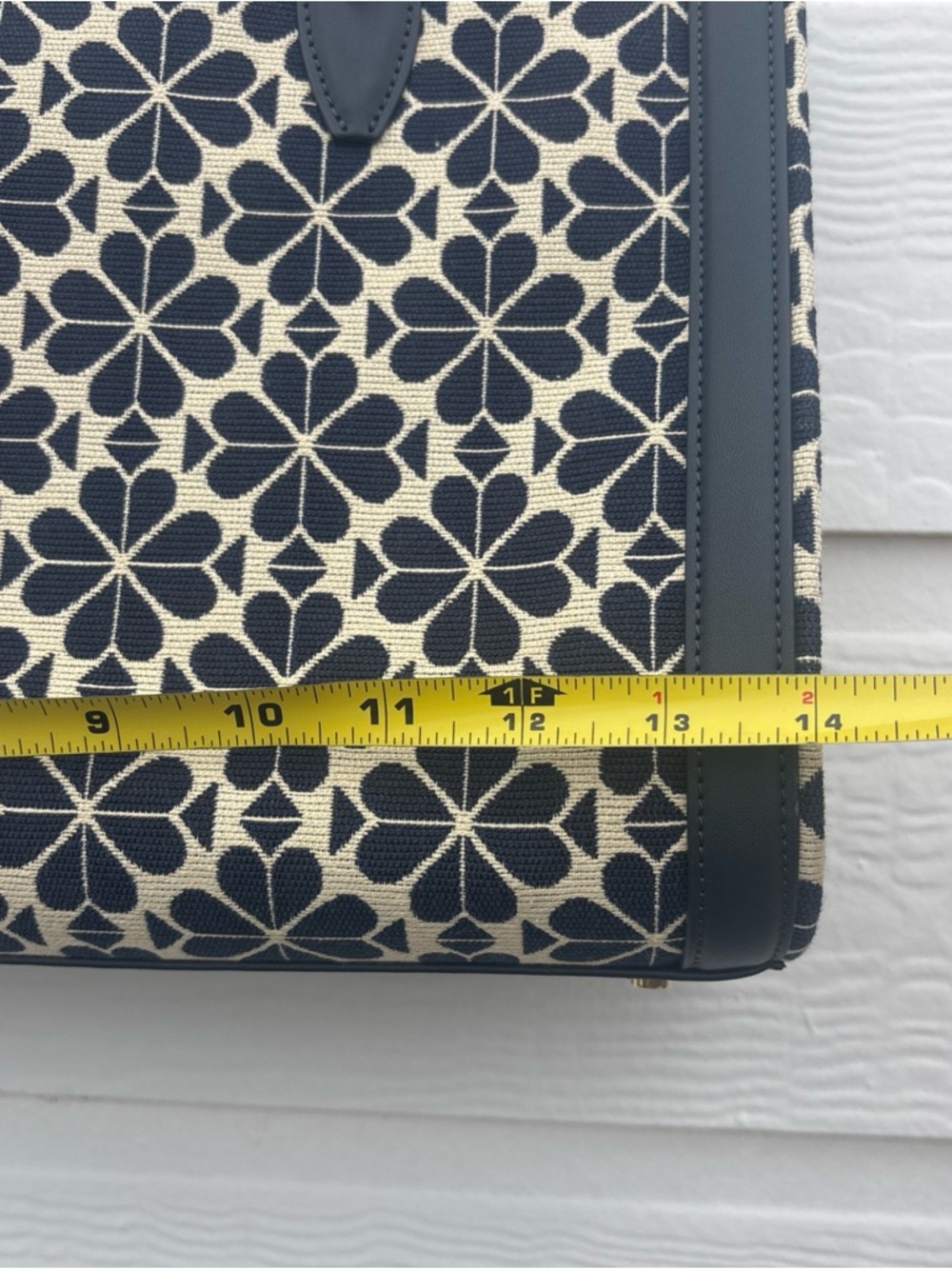 kate spade Navy and Cream Floral Jacquard Tote NWOB - Picture 7 of 9